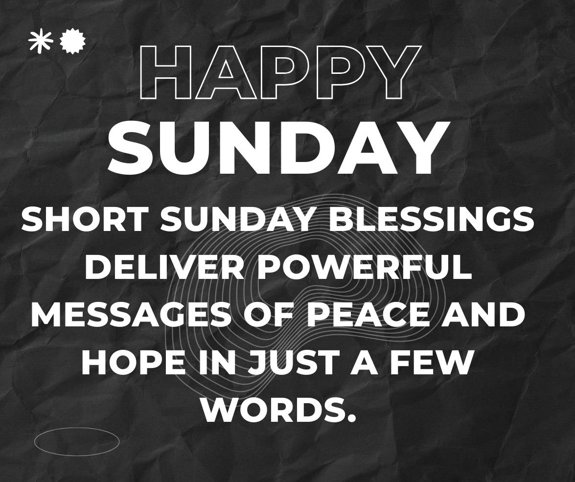 sunday blessings
