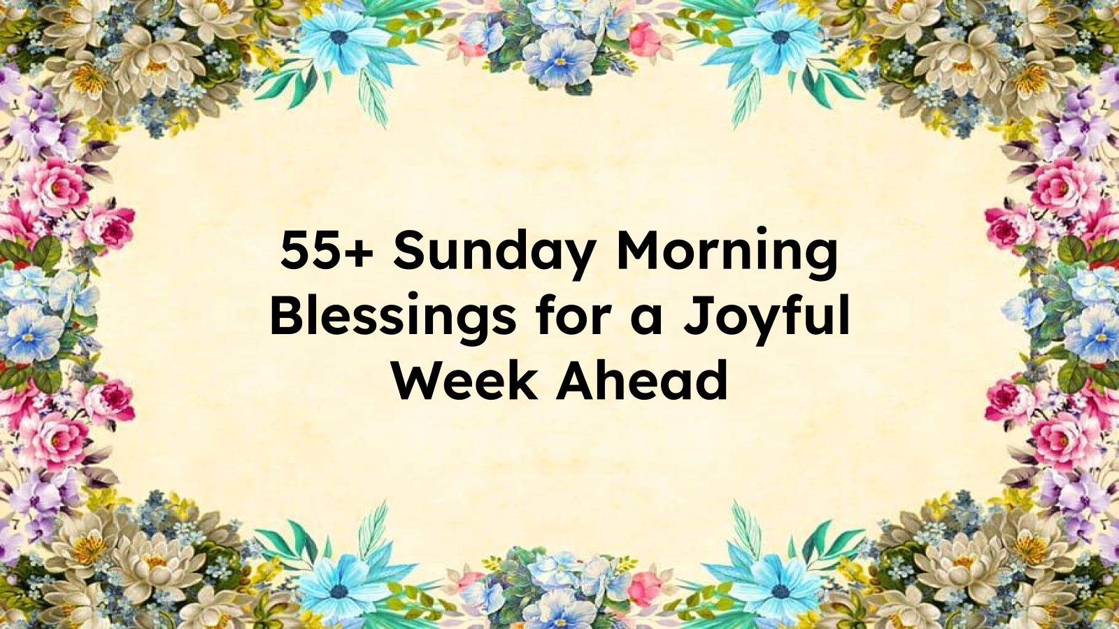 sunday morning blessings