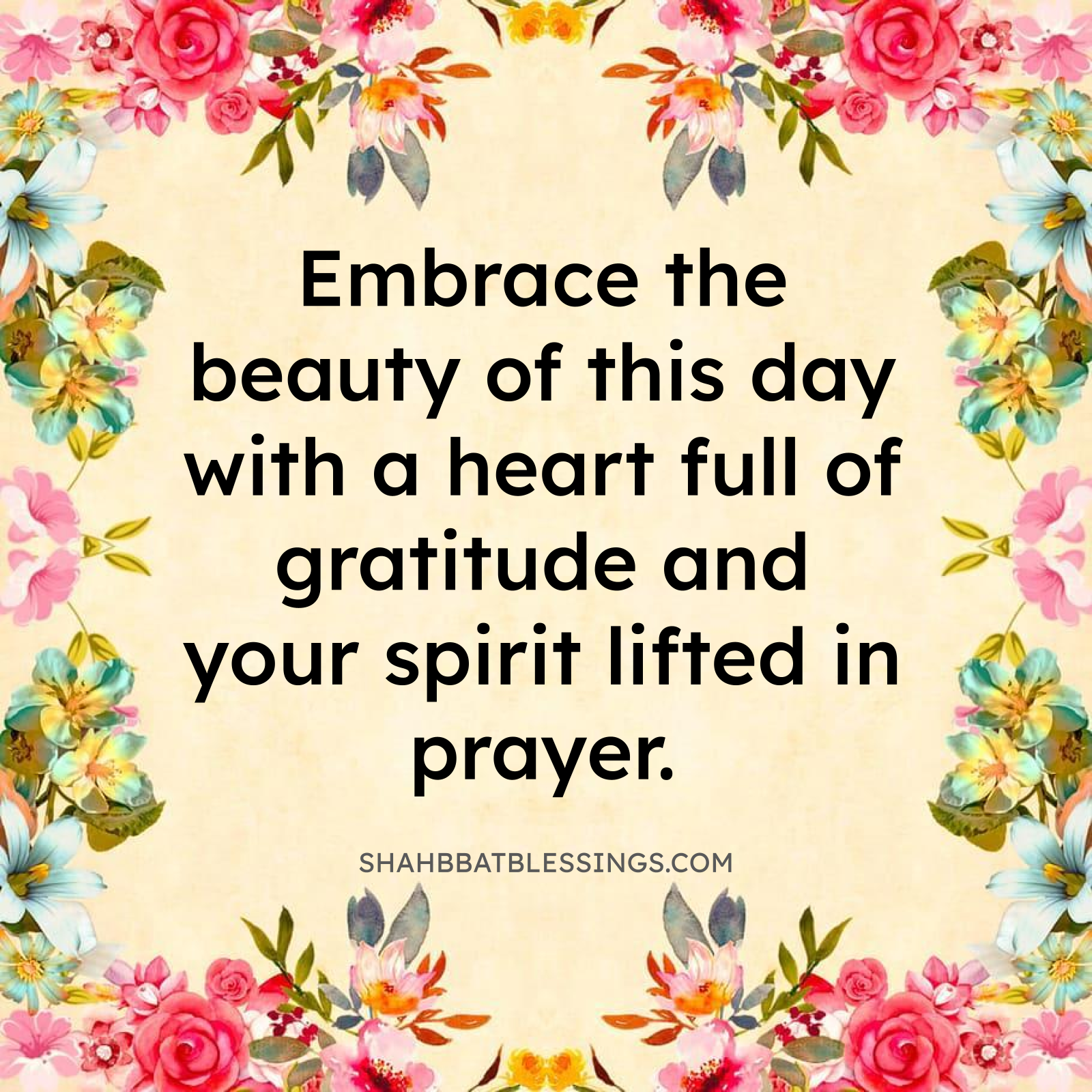 Morning Gratitude Blessing