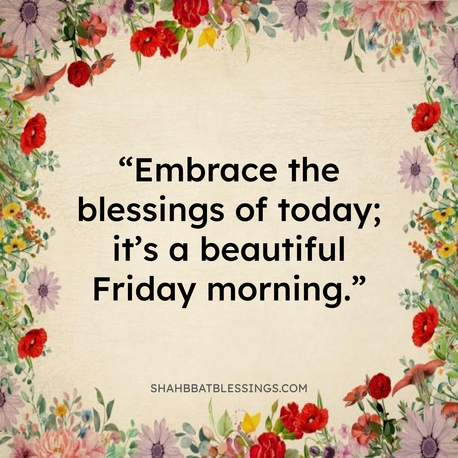 Thankful Good Morning Friday Blessings for Abundance