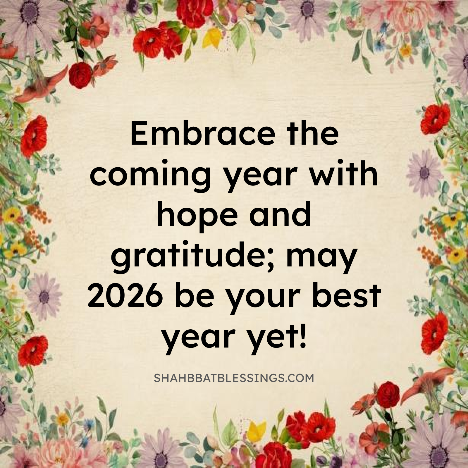 Happy New Year Blessings 2026