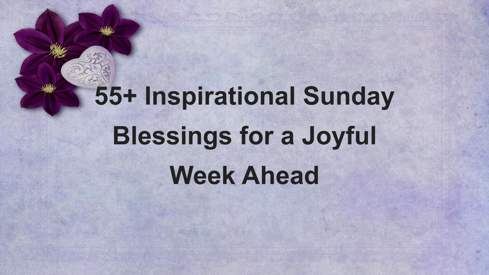 inspirational sunday blessings