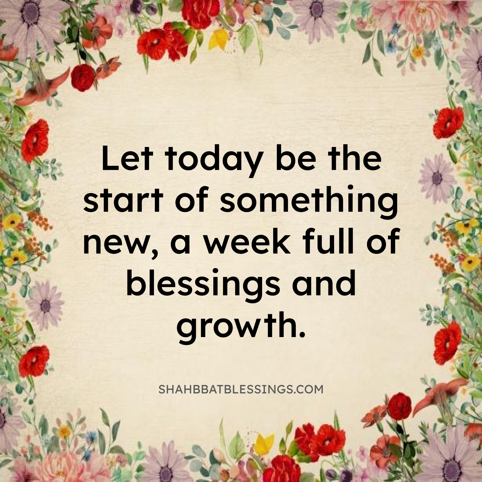 Start of Something New Blessings