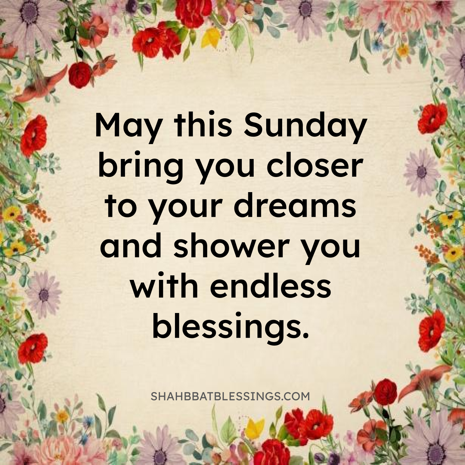 Happy Sunday Blessings for Dreams