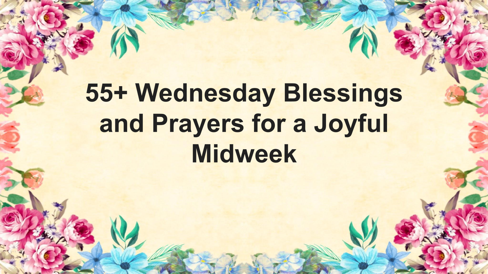 wednesday blessings and prayers