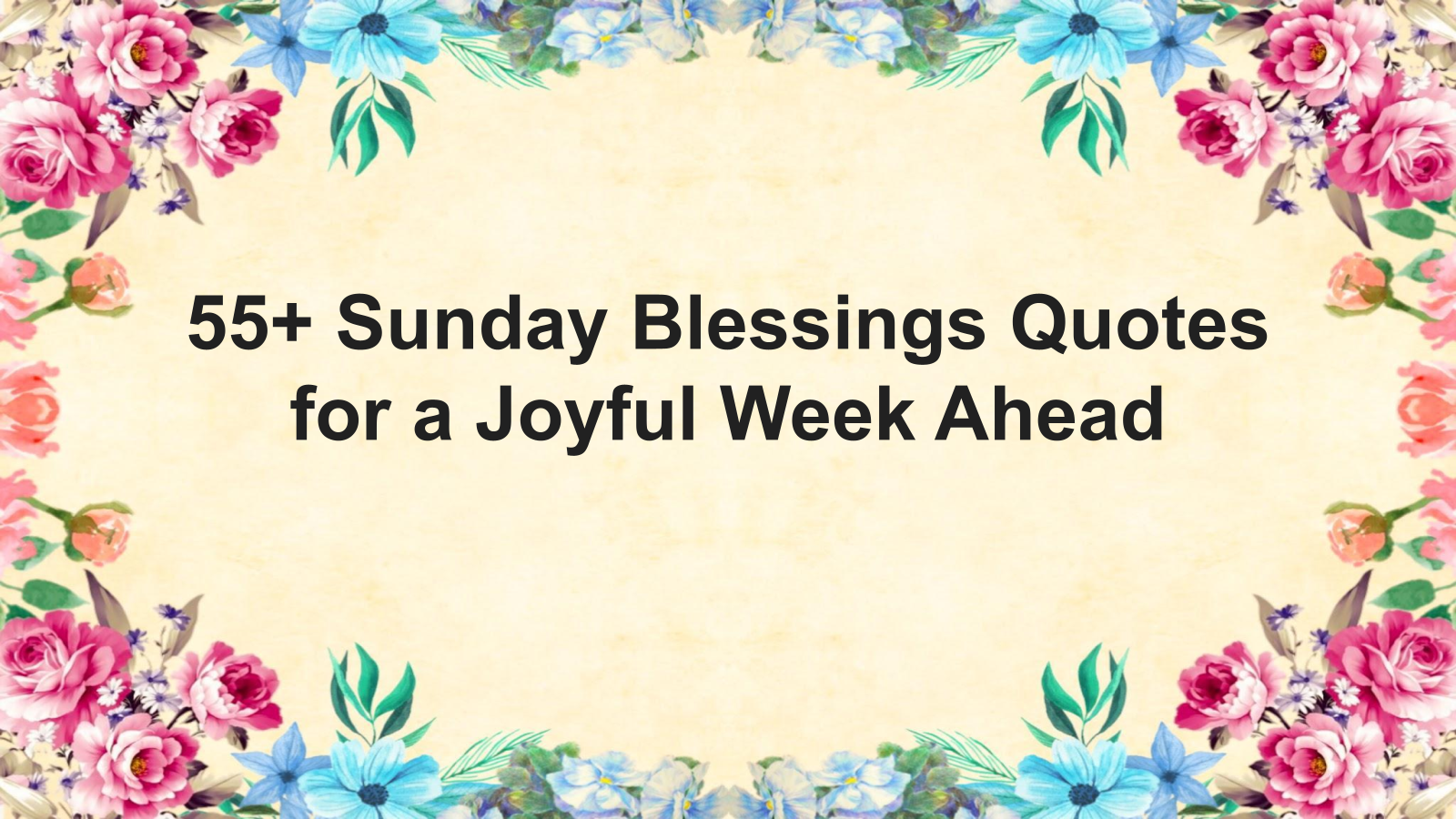 sunday blessings quotes