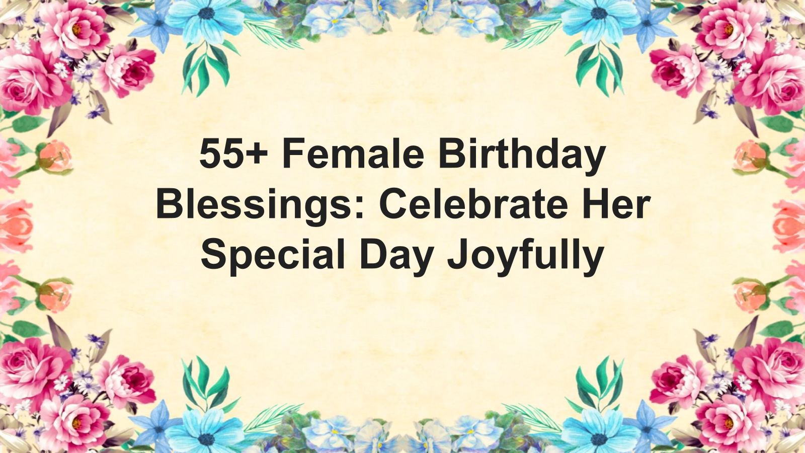 female birthday blessings