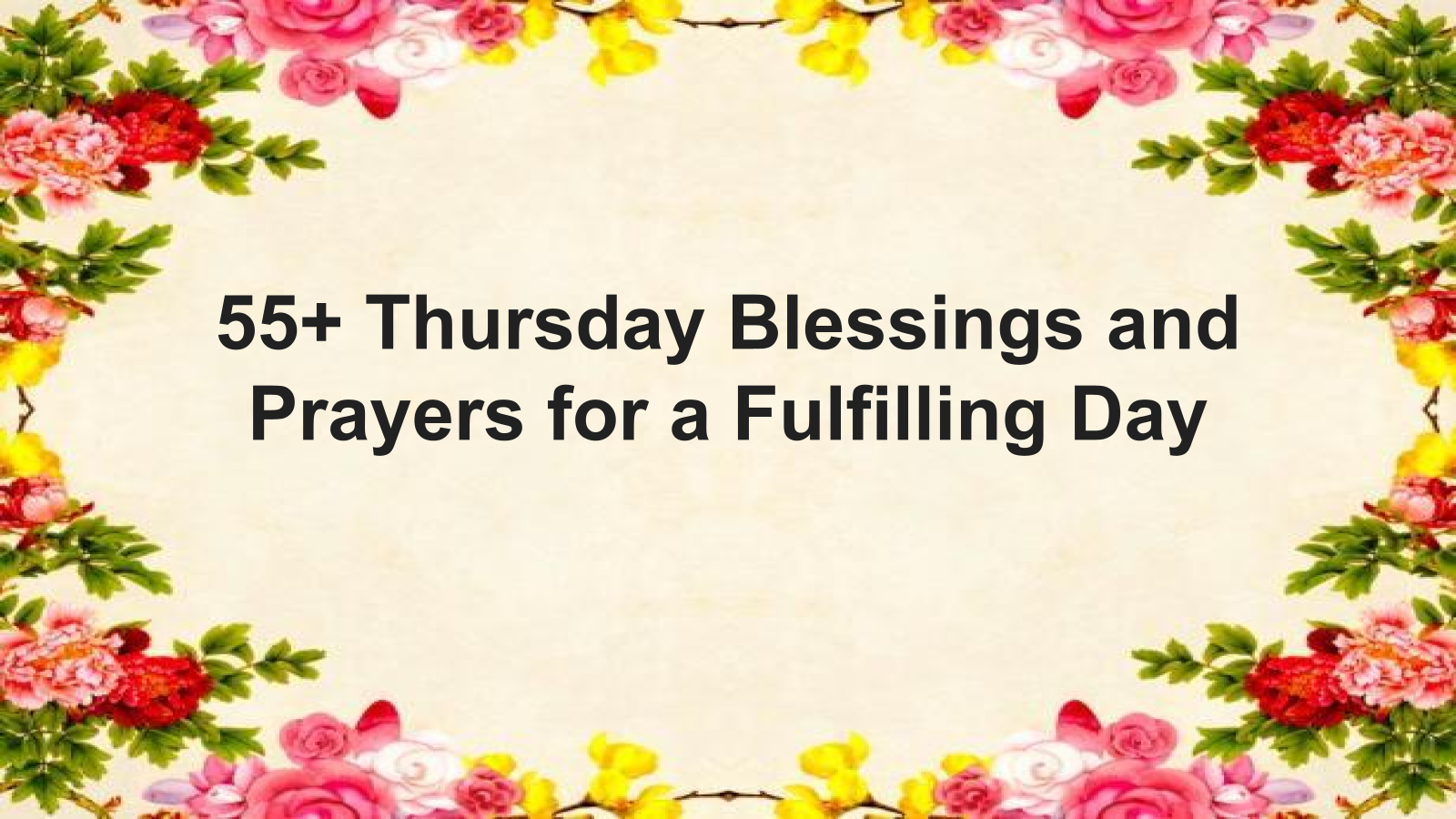 thursday blessings and prayers