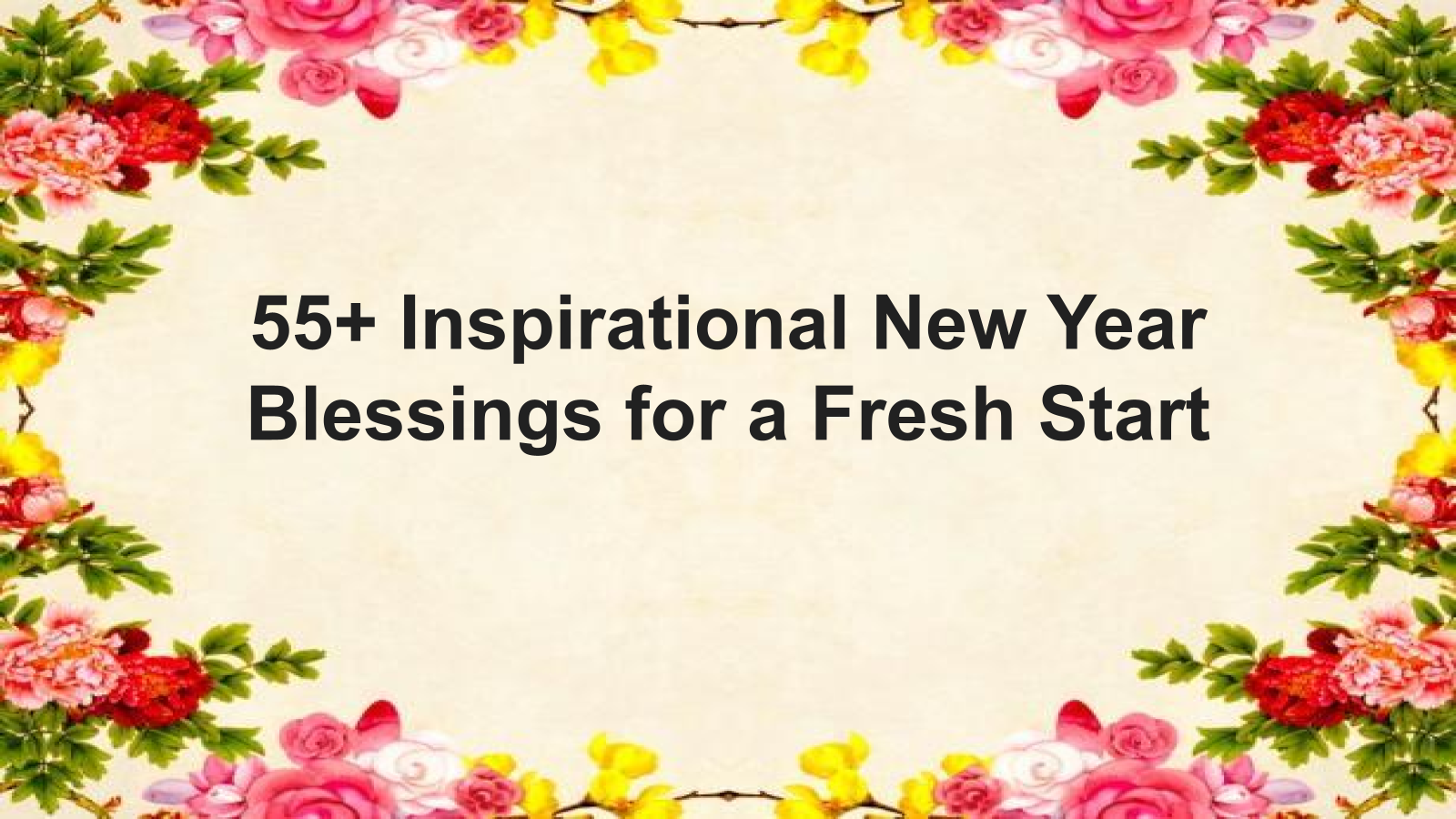 inspirational new year blessings