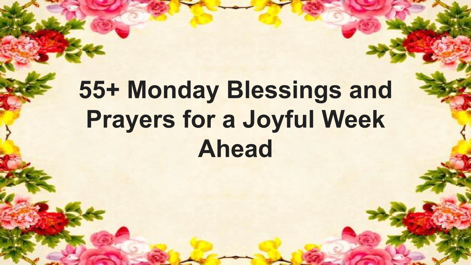 monday blessings and prayers