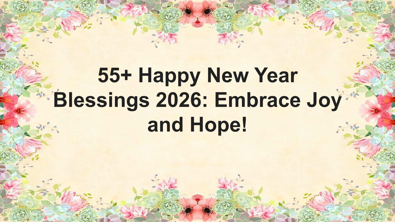 happy new year blessings 2026