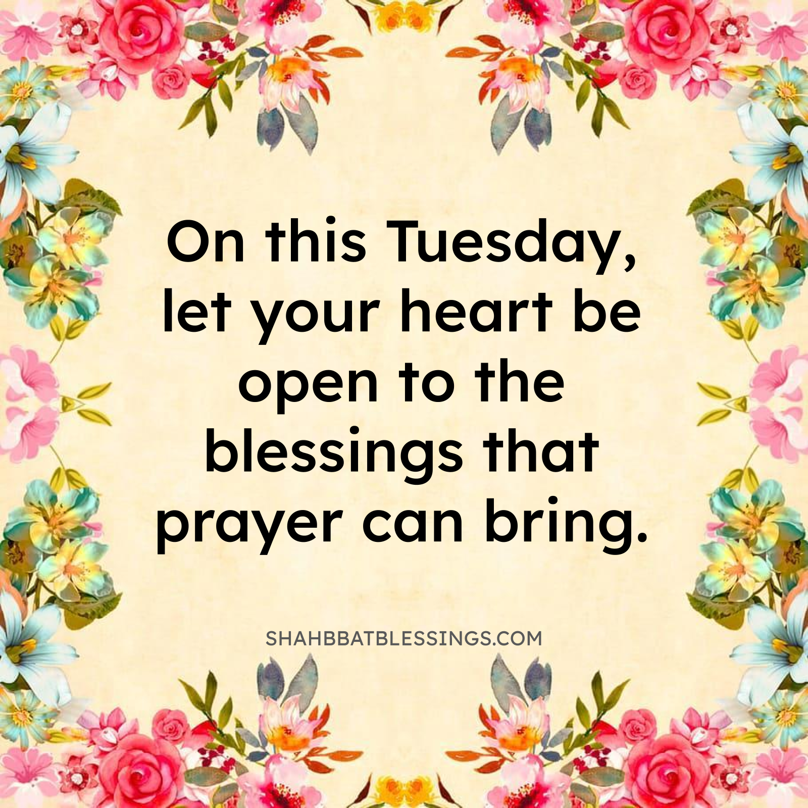 Prayer Tuesday Blessings of Peace