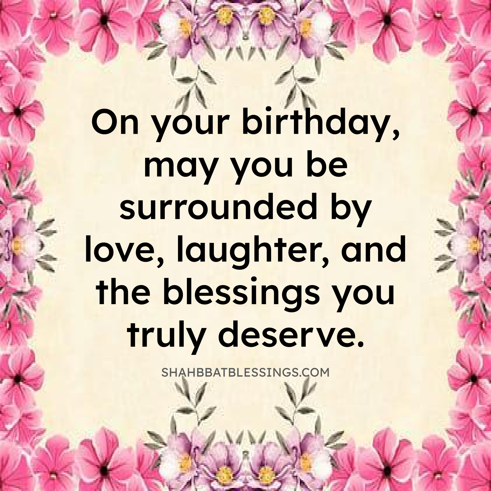 Joyful female birthday blessings