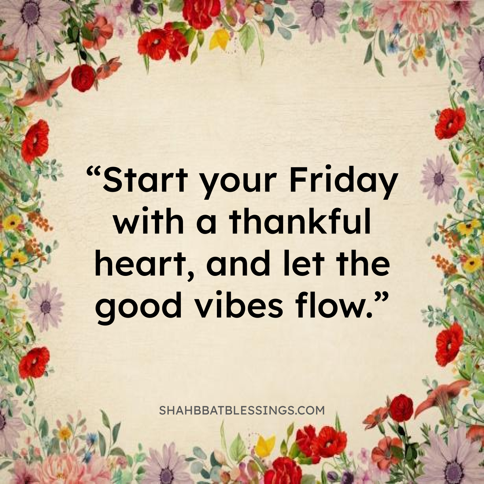 Thankful Good Morning Friday Blessings for Love