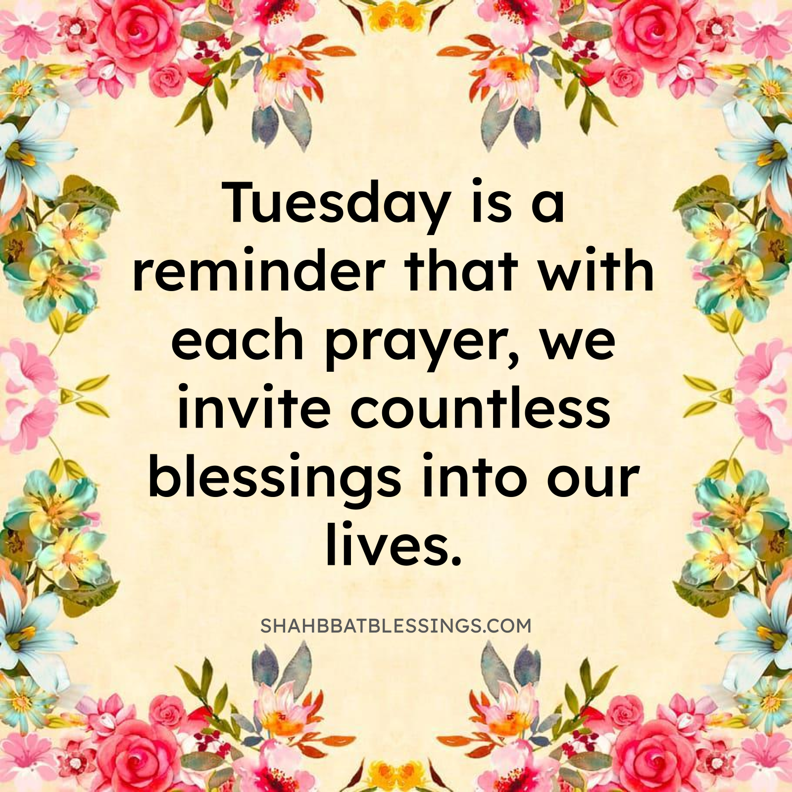 Prayer Tuesday Blessings of Love