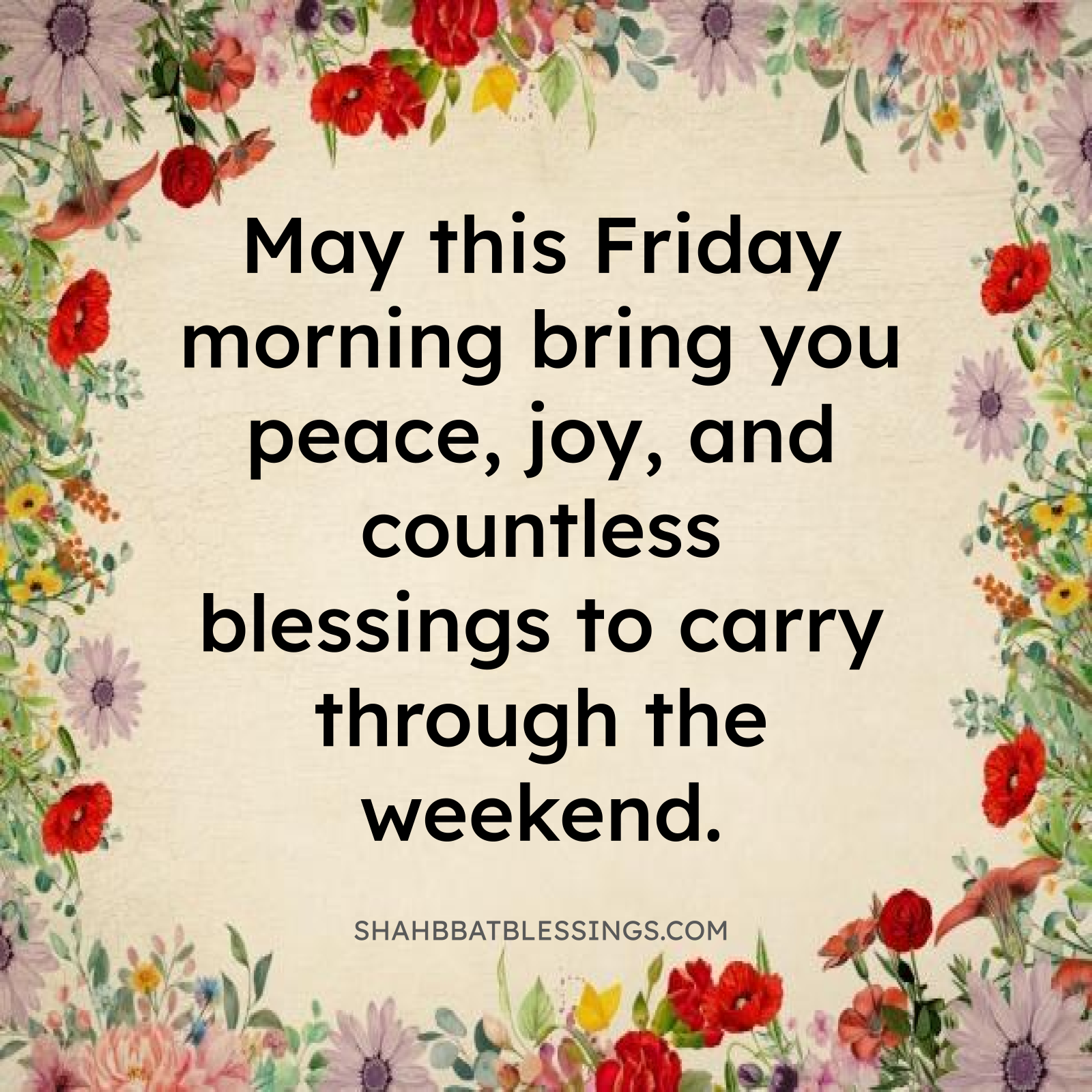 Friday Morning Blessings Image