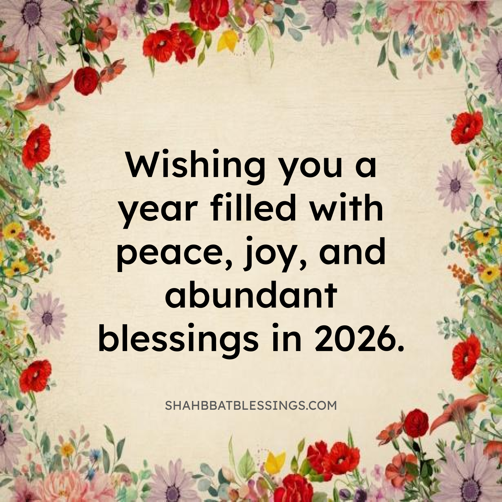 Happy New Year Blessings 2026